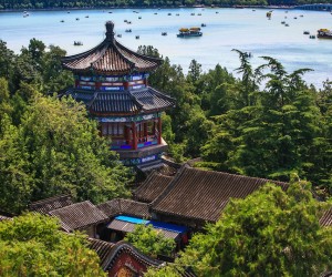 A view of the summer palace in Beijing